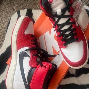 Nike Men Red and White Sneakers